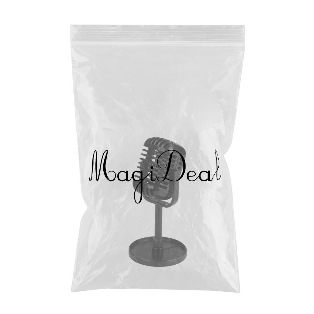 Classic Retro Vintage Style Microphone Prop Photography Props Old Mic Black