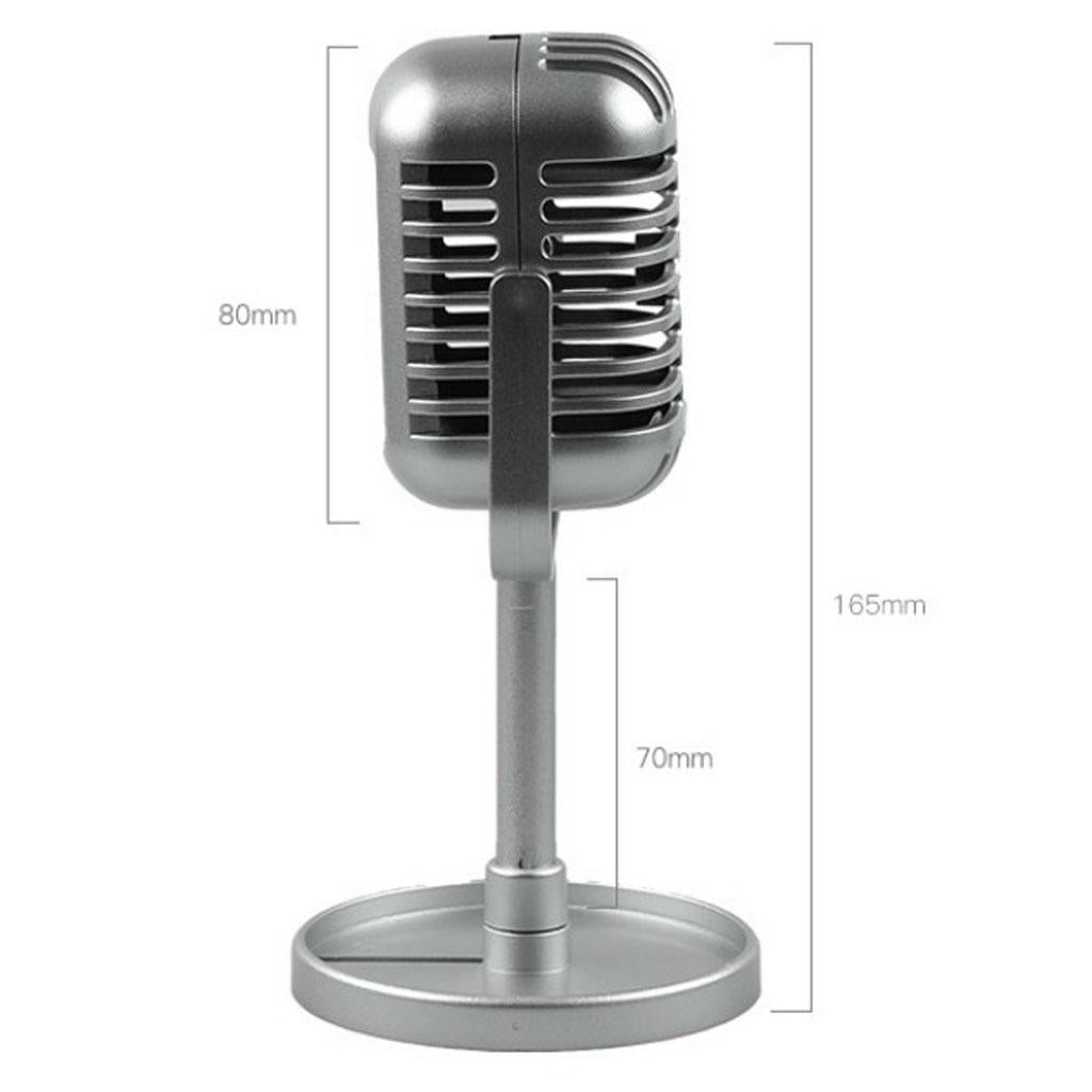 Classic Retro Vintage Style Microphone Prop Photography Props Old Mic Black