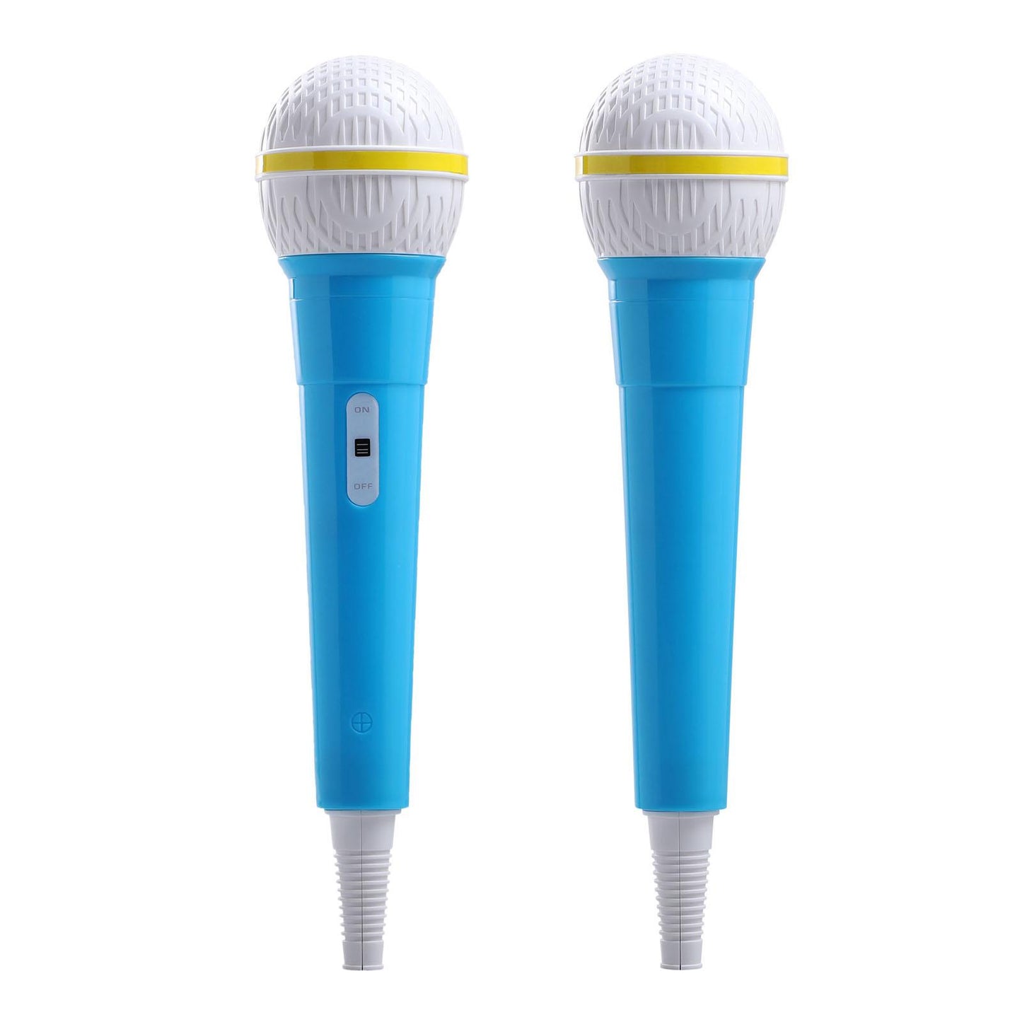 Kids Lip-synch Props Simulation Fake Microphone Model Rehearsal Toy Blue