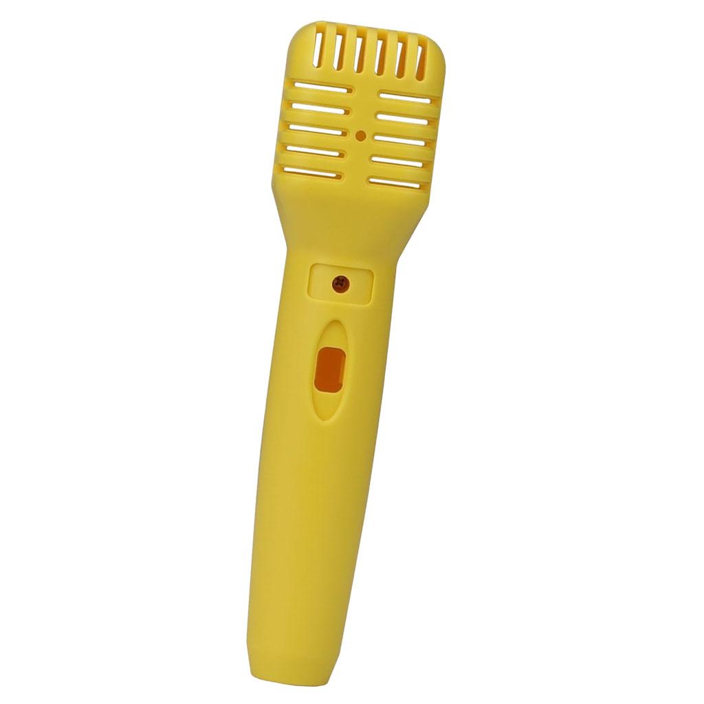 Little Anchorman Interview Props Plastic Microphone Yellow