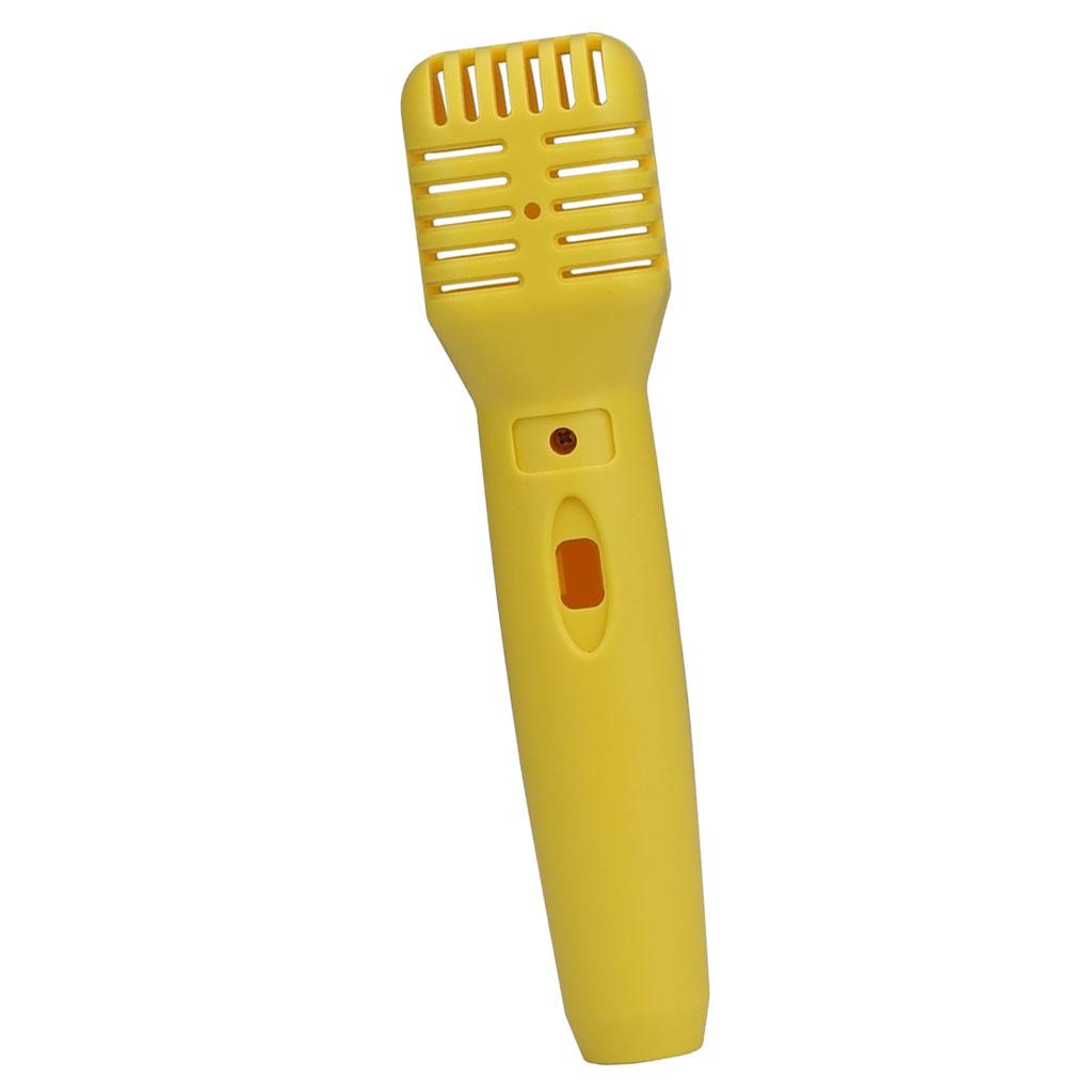 Little Anchorman Interview Props Plastic Microphone Yellow