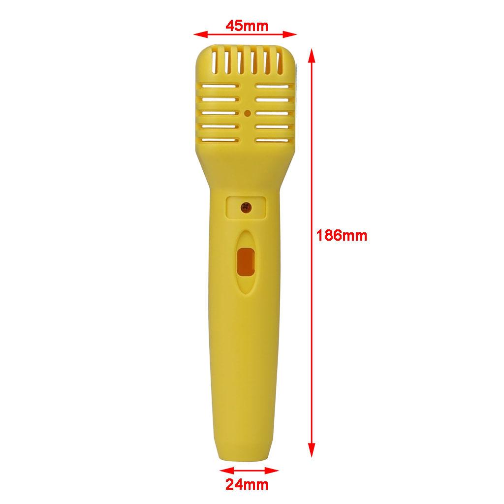 Little Anchorman Interview Props Plastic Microphone Yellow