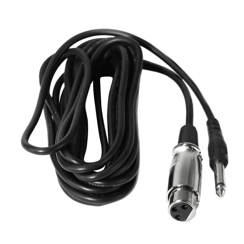 3 Pin XLR Female to 1/4 TRS 6.3mm Stereo Male MIC Microphone Audio Cable 7M