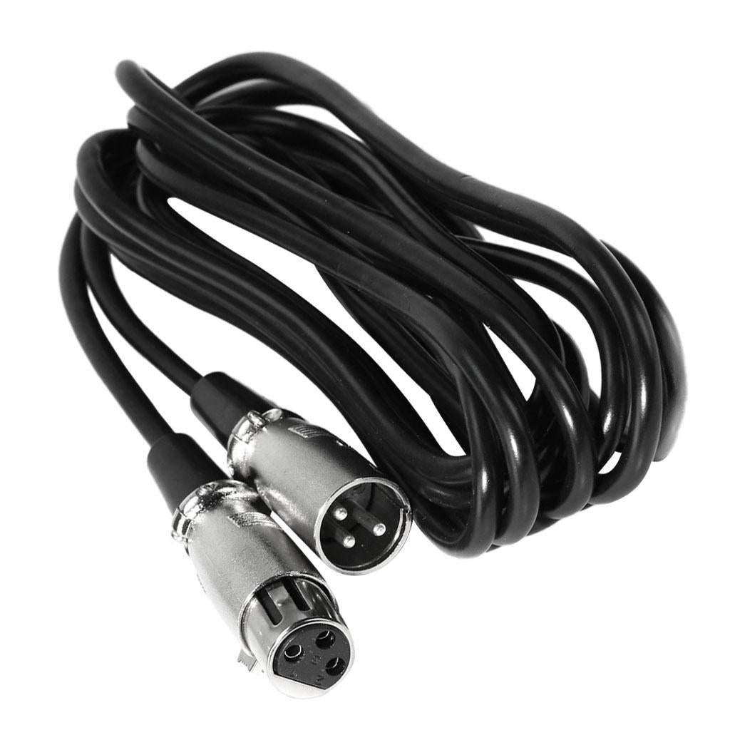 XLR Micr Cable, XLR Male to XLR Female Balanced 3 PIN Mic Cables, Black 7m