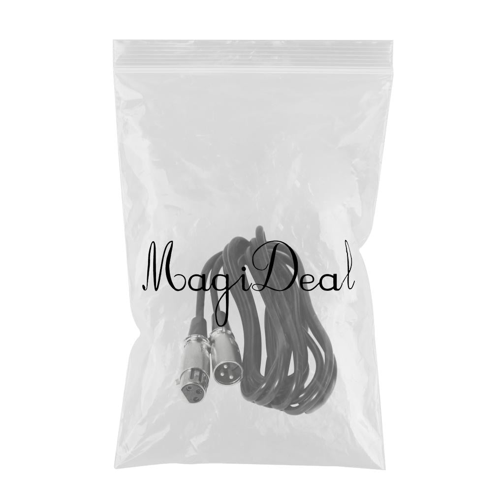 XLR Micr Cable, XLR Male to XLR Female Balanced 3 PIN Mic Cables, Black 7m