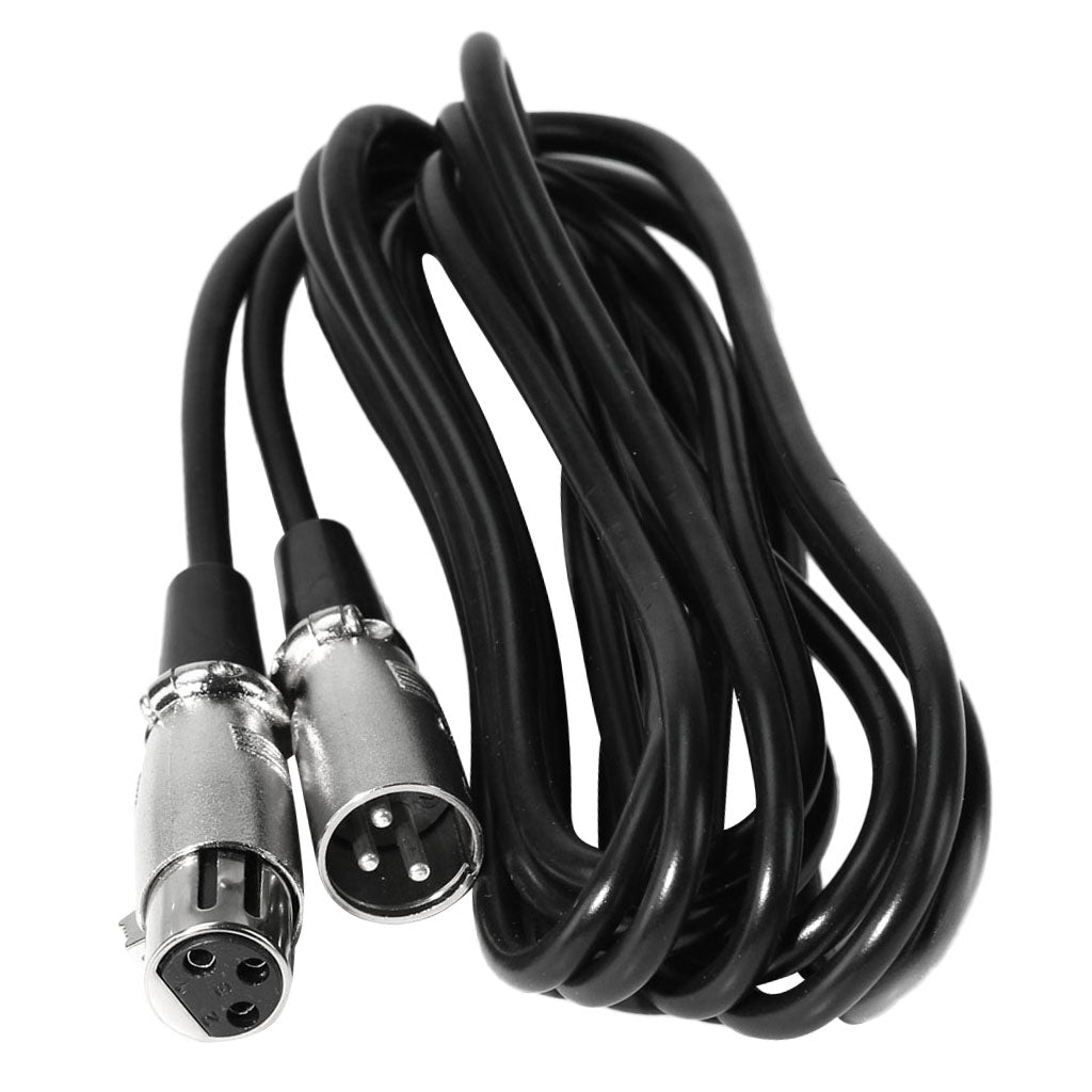 XLR Micr Cable, XLR Male to XLR Female Balanced 3 PIN Mic Cables, Black 15m