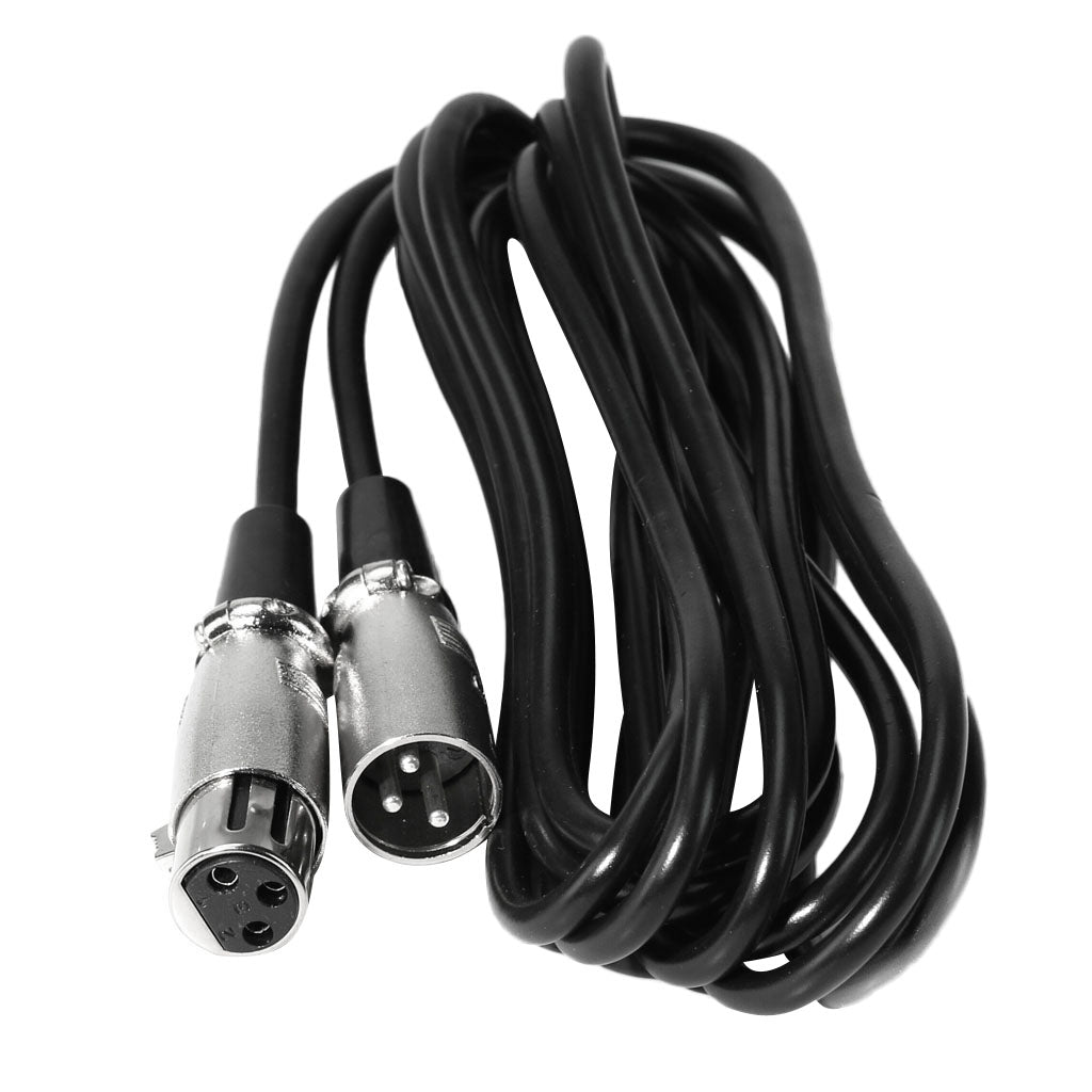 XLR Micr Cable, XLR Male to XLR Female Balanced 3 PIN Mic Cables, Black 15m