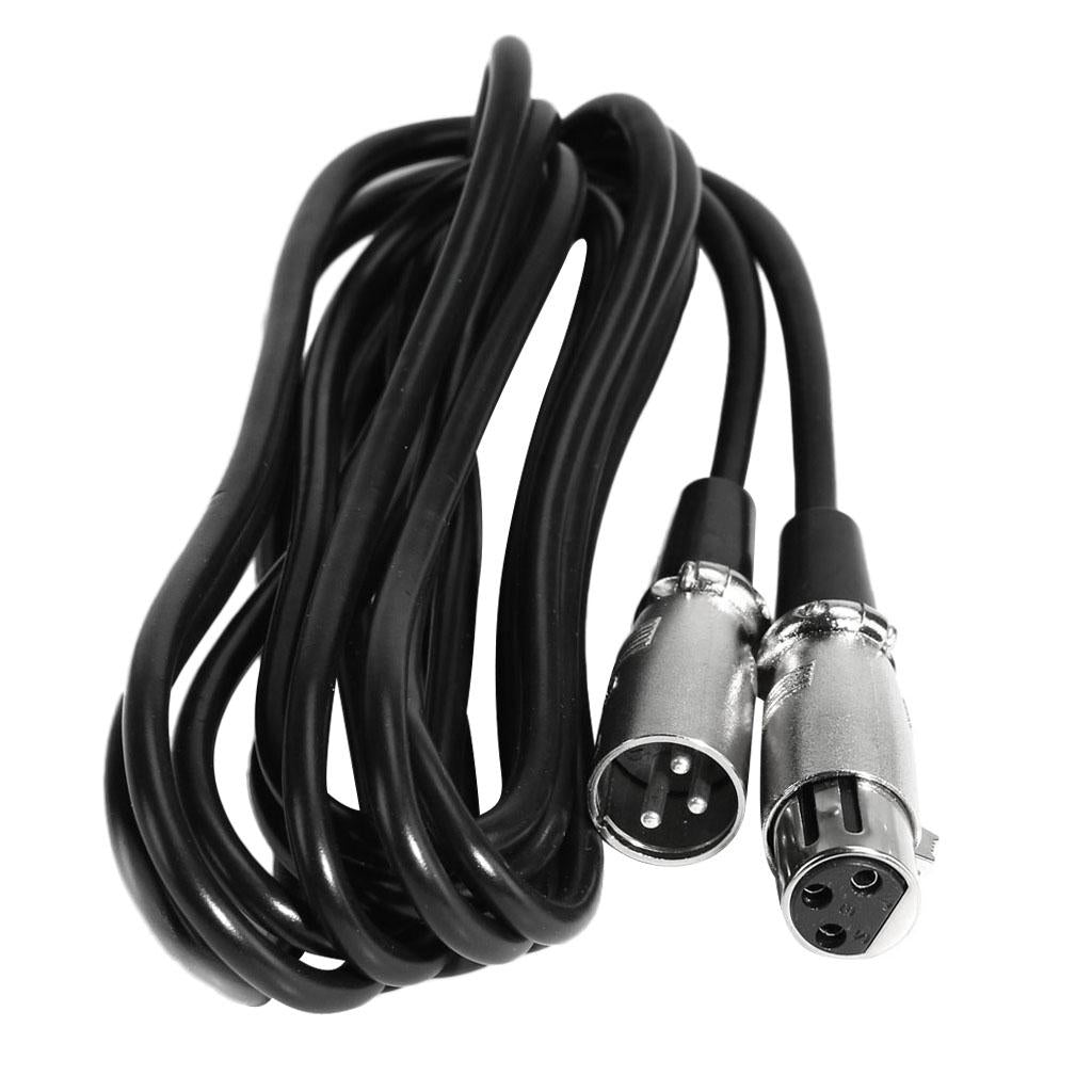 XLR Micr Cable, XLR Male to XLR Female Balanced 3 PIN Mic Cables, Black 20m