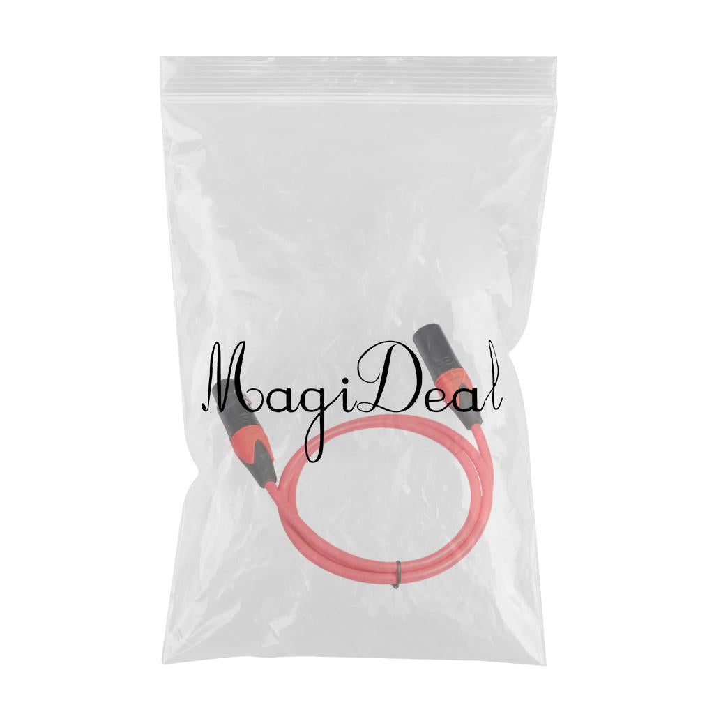 XK303 Male to Female Audio Cable For Microphone Sound Console Red 1m