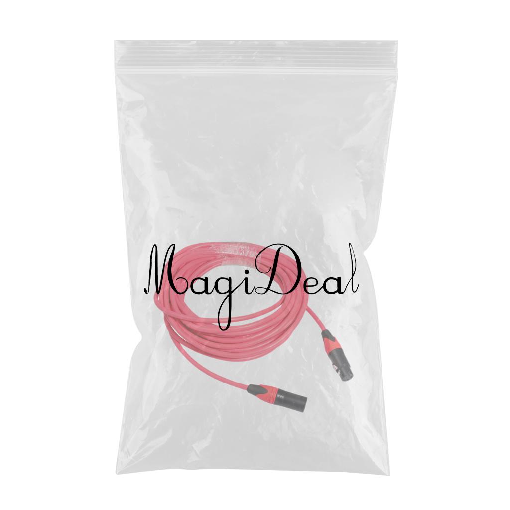 XK303 Male to Female Audio Cable For Microphone Sound Console Red 5m
