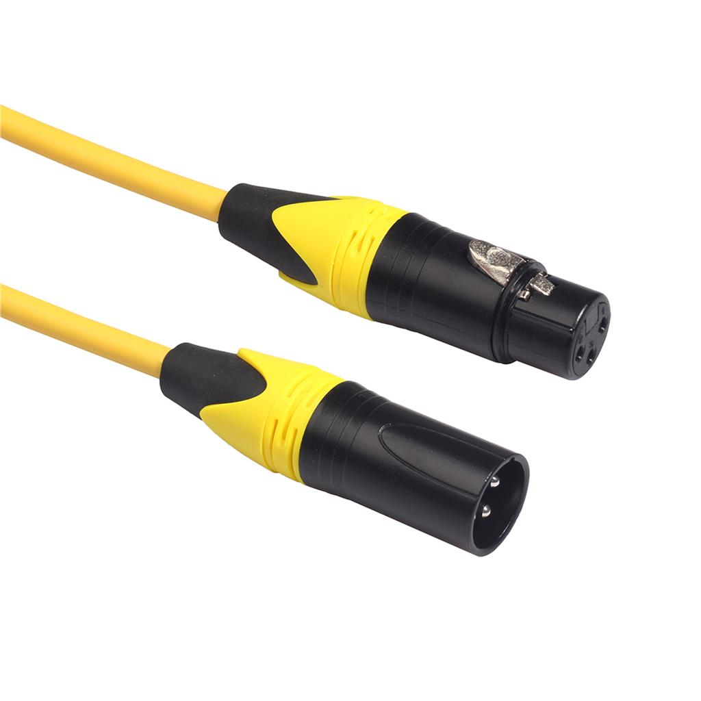 XK303 Male to Female Audio Cable For Microphone Sound Console Yellow 1.8m
