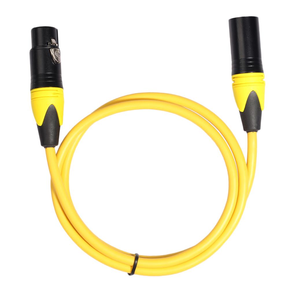 XK303 Male to Female Audio Cable For Microphone Sound Console Yellow 1.8m