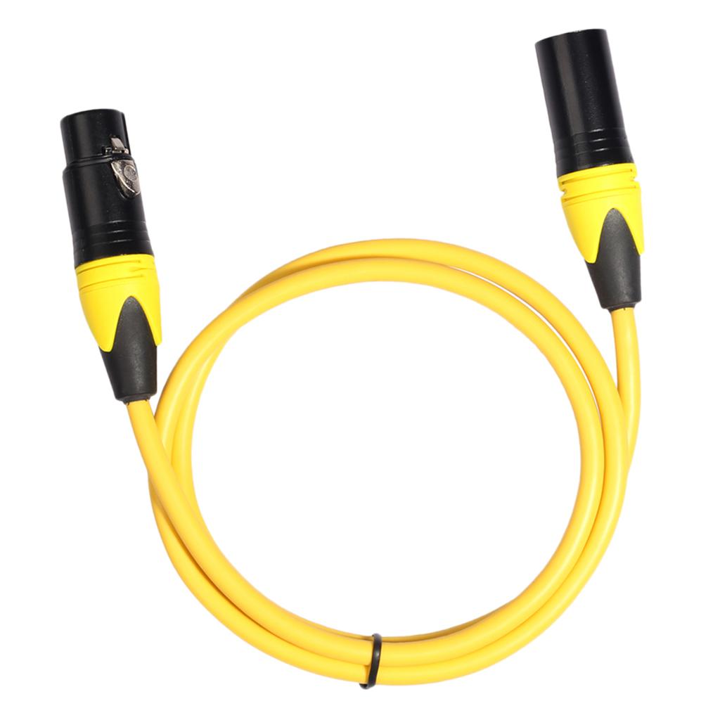 XK303 Male to Female Audio Cable For Microphone Sound Console Yellow 1.8m