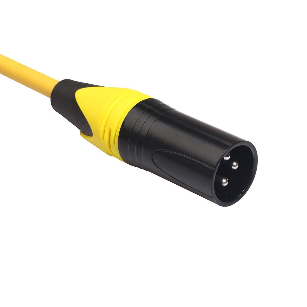 XK303 Male to Female Audio Cable For Microphone Sound Console Yellow 3m