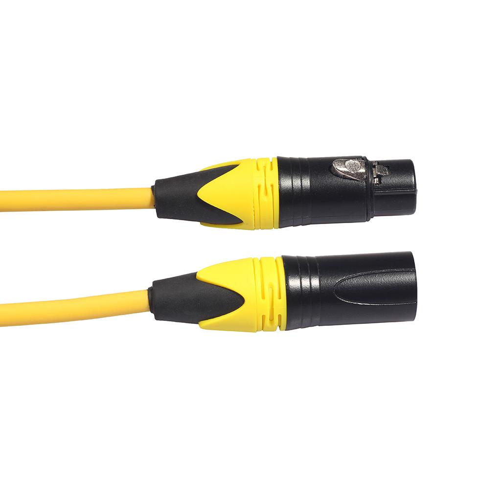 XK303 Male to Female Audio Cable For Microphone Sound Console Yellow 3m