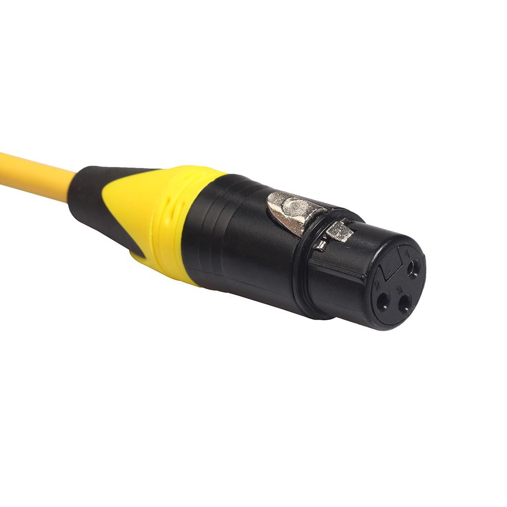 XK303 Male to Female Audio Cable For Microphone Sound Console Yellow 3m