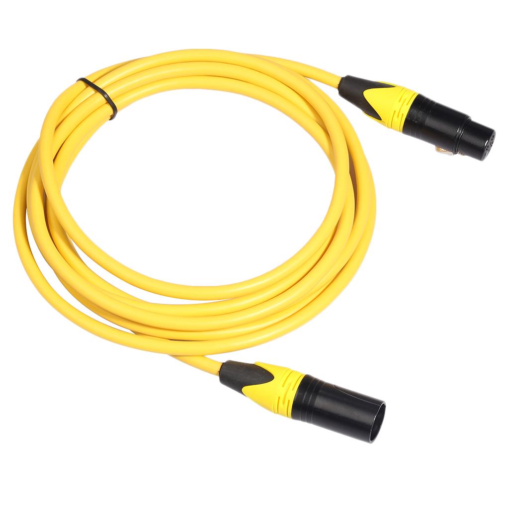 XK303 Male to Female Audio Cable For Microphone Sound Console Yellow 3m