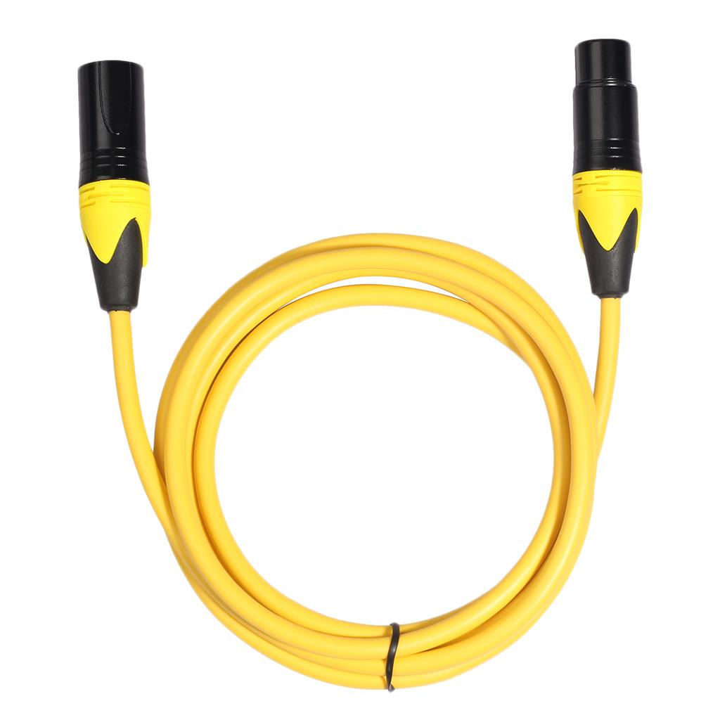 XK303 Male to Female Audio Cable For Microphone Sound Console Yellow 3m