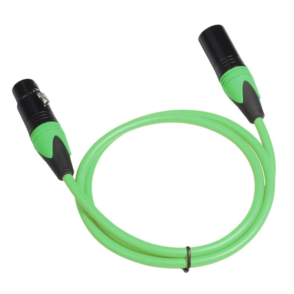 XK303 Male to Female Audio Cable For Microphone Sound Console Green 1m