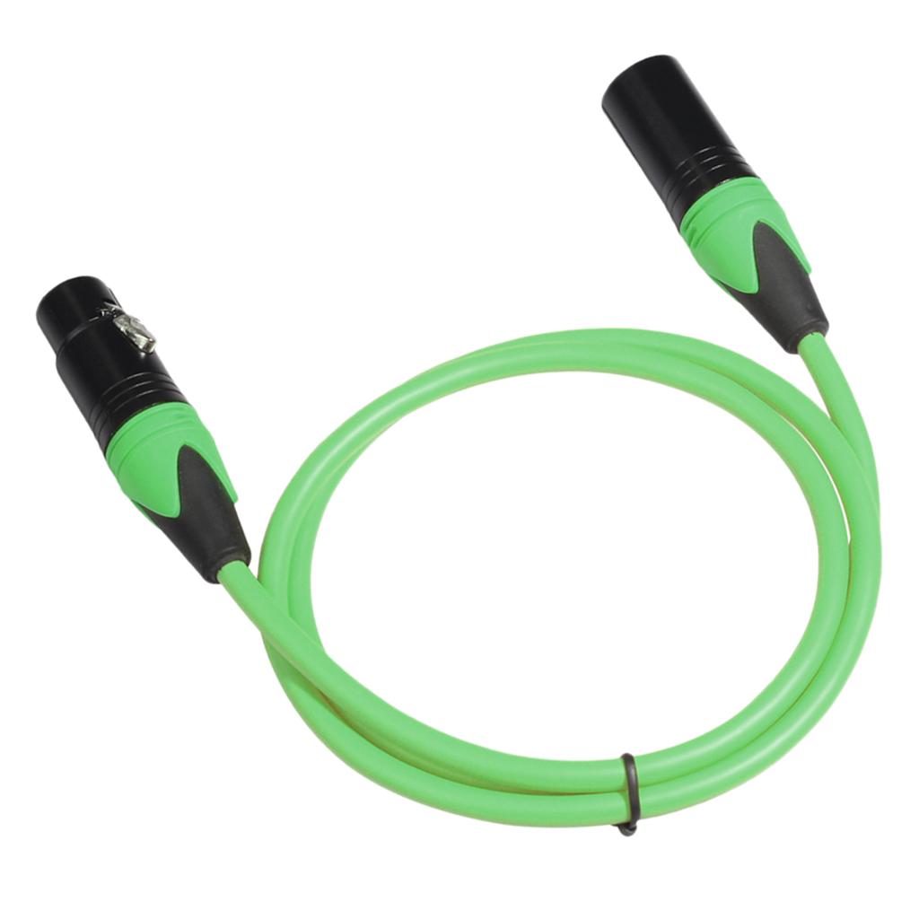 XK303 Male to Female Audio Cable For Microphone Sound Console Green 1m