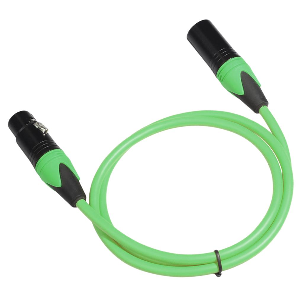 XK303 Male to Female Audio Cable For Microphone Sound Console Green 1m