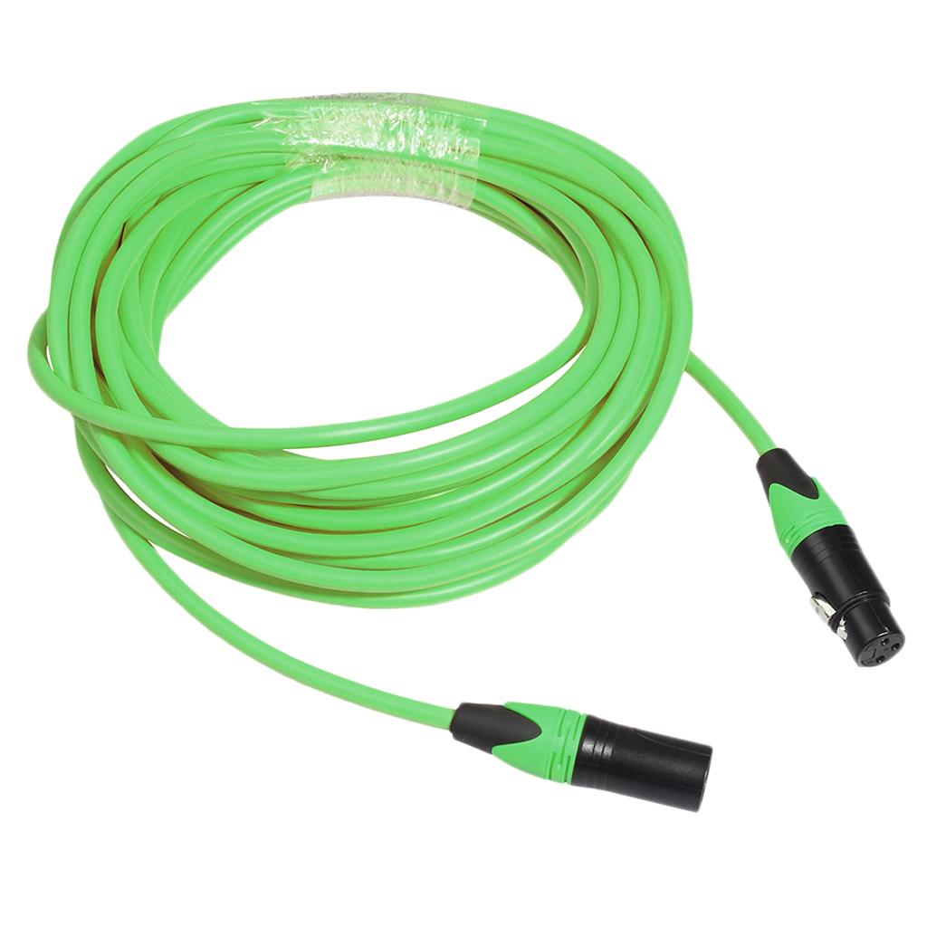XK303 Male to Female Audio Cable For Microphone Sound Console Green 5m