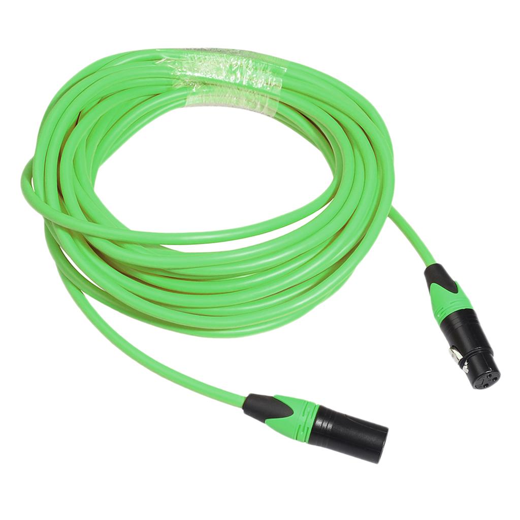 XK303 Male to Female Audio Cable For Microphone Sound Console Green 5m