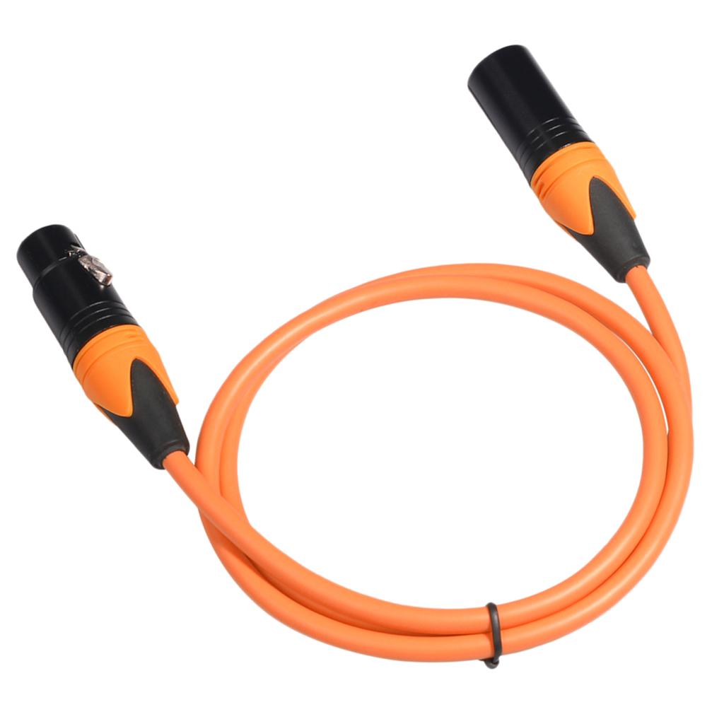 XK303 Male to Female Audio Cable For Microphone Sound Console Orange 1m