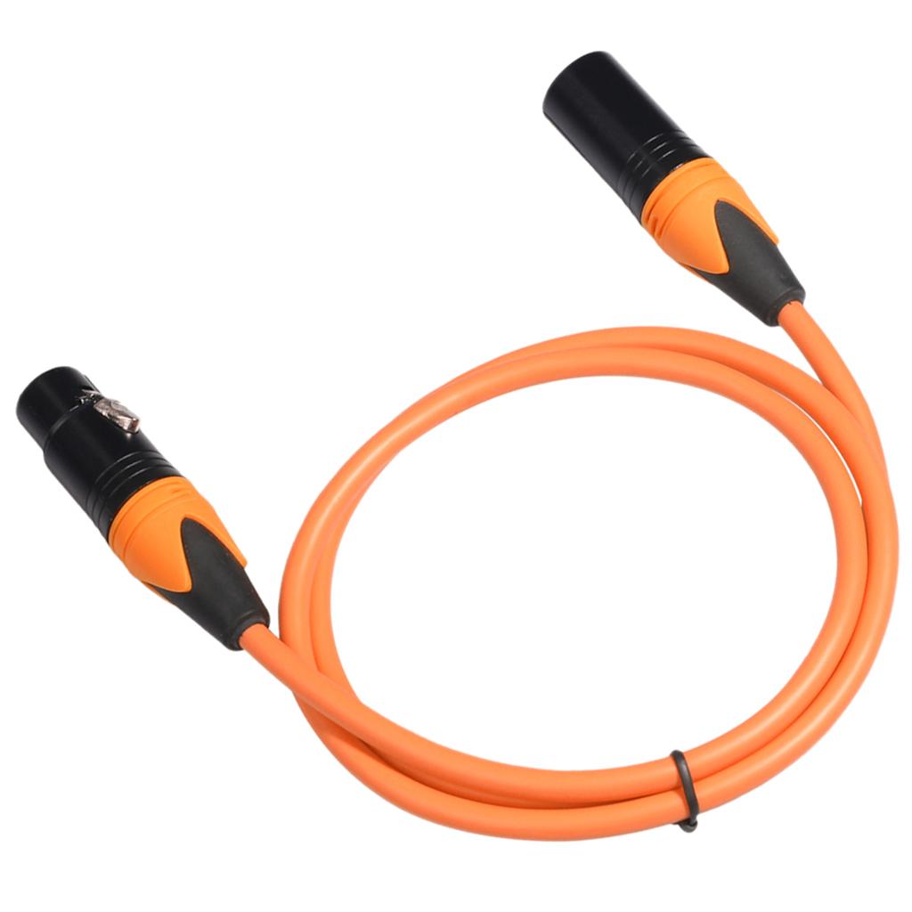 XK303 Male to Female Audio Cable For Microphone Sound Console Orange 1m