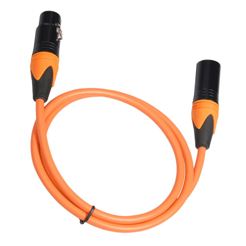 XK303 Male to Female Audio Cable For Microphone Sound Console Orange 1m