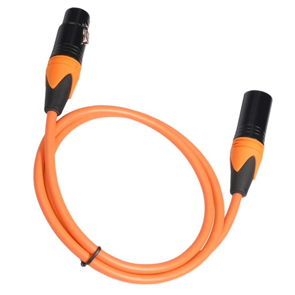 XK303 Male to Female Audio Cable For Microphone Sound Console Orange 1m