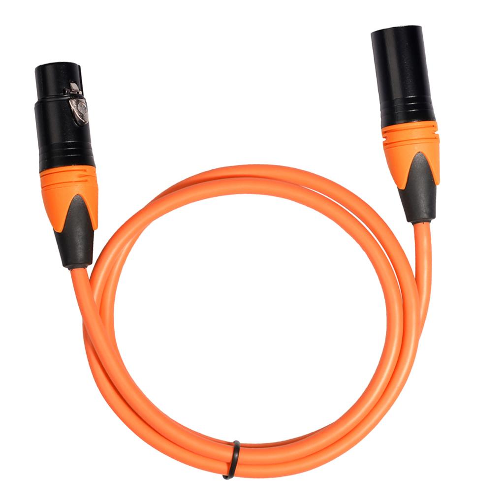 XK303 Male to Female Audio Cable For Microphone Sound Console Orange 1.8m