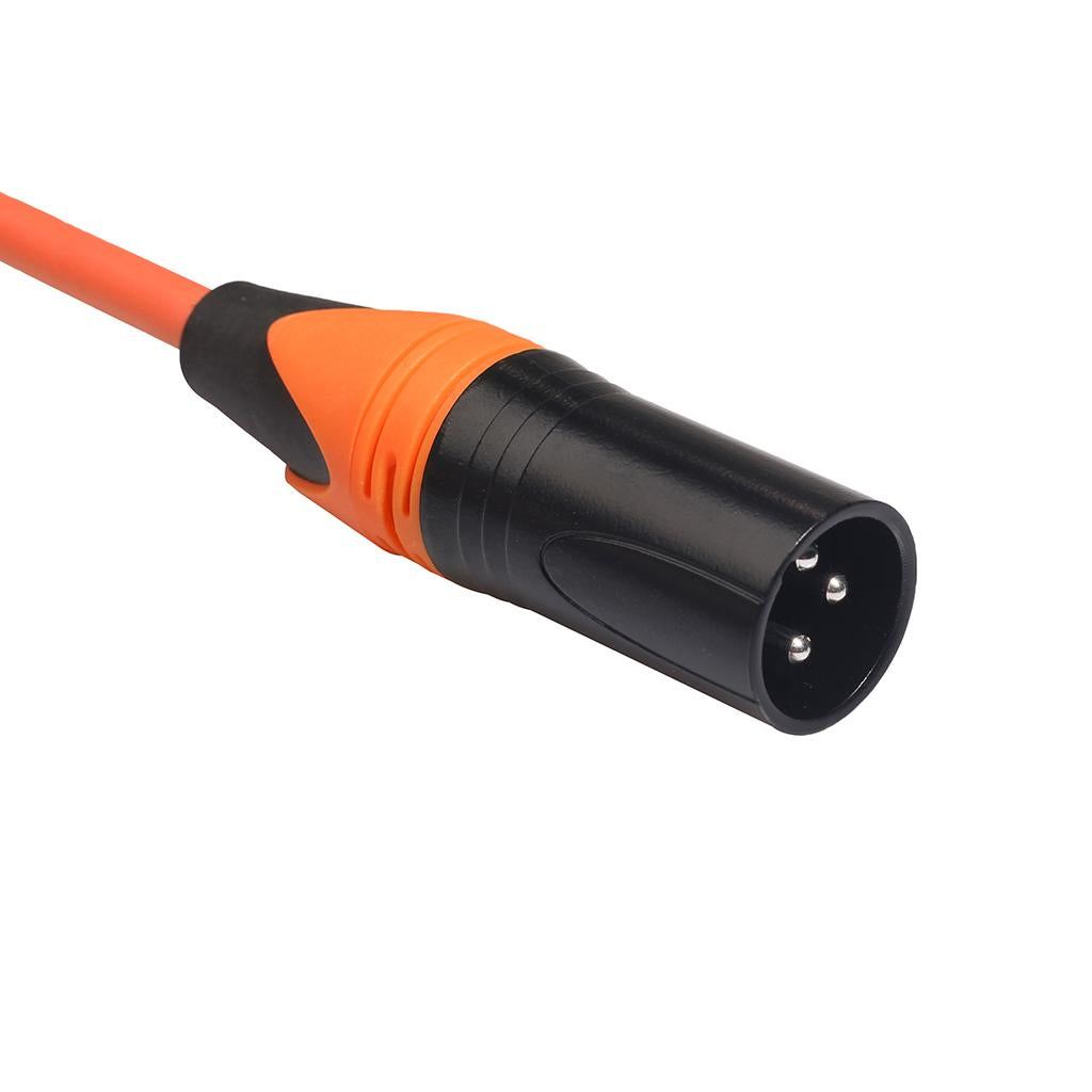XK303 Male to Female Audio Cable For Microphone Sound Console Orange 3m