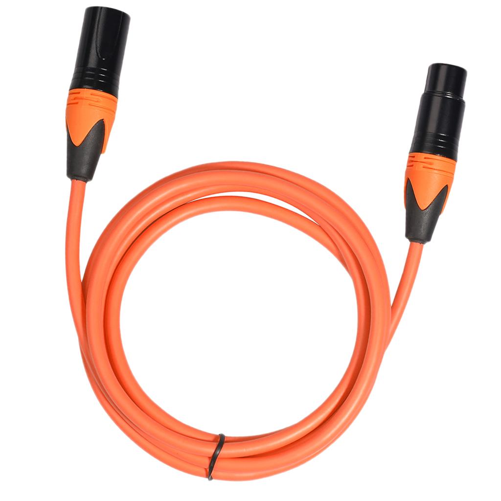 XK303 Male to Female Audio Cable For Microphone Sound Console Orange 3m