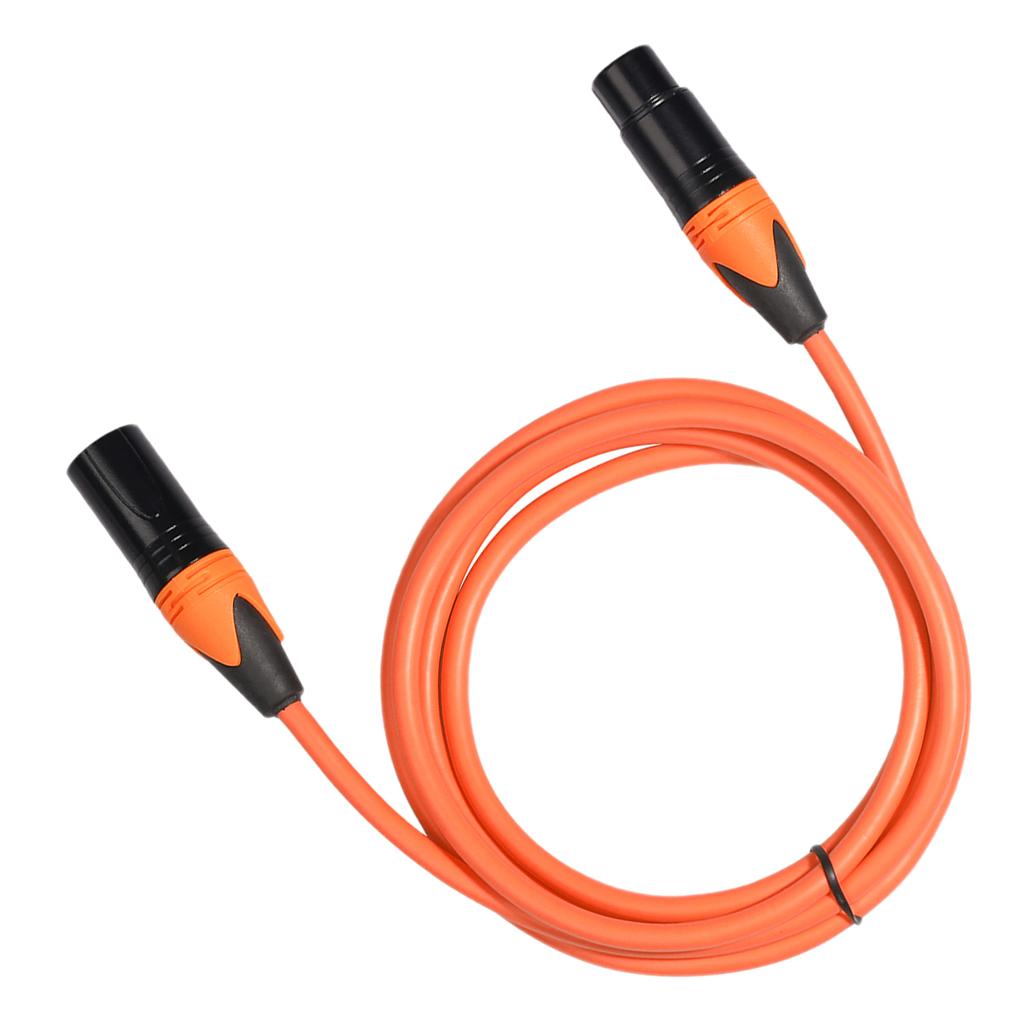 XK303 Male to Female Audio Cable For Microphone Sound Console Orange 3m