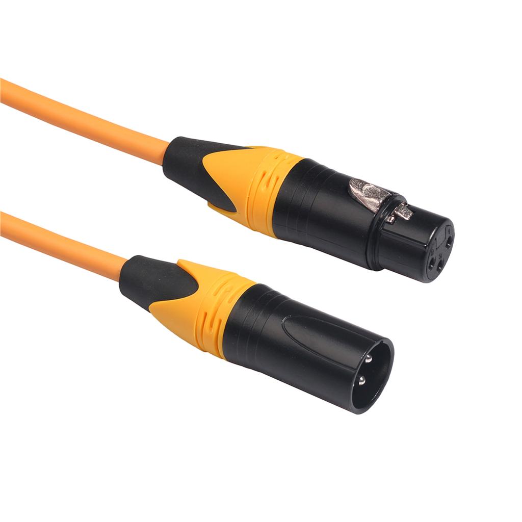 XK303 Male to Female Audio Cable For Microphone Sound Console Orange 5m