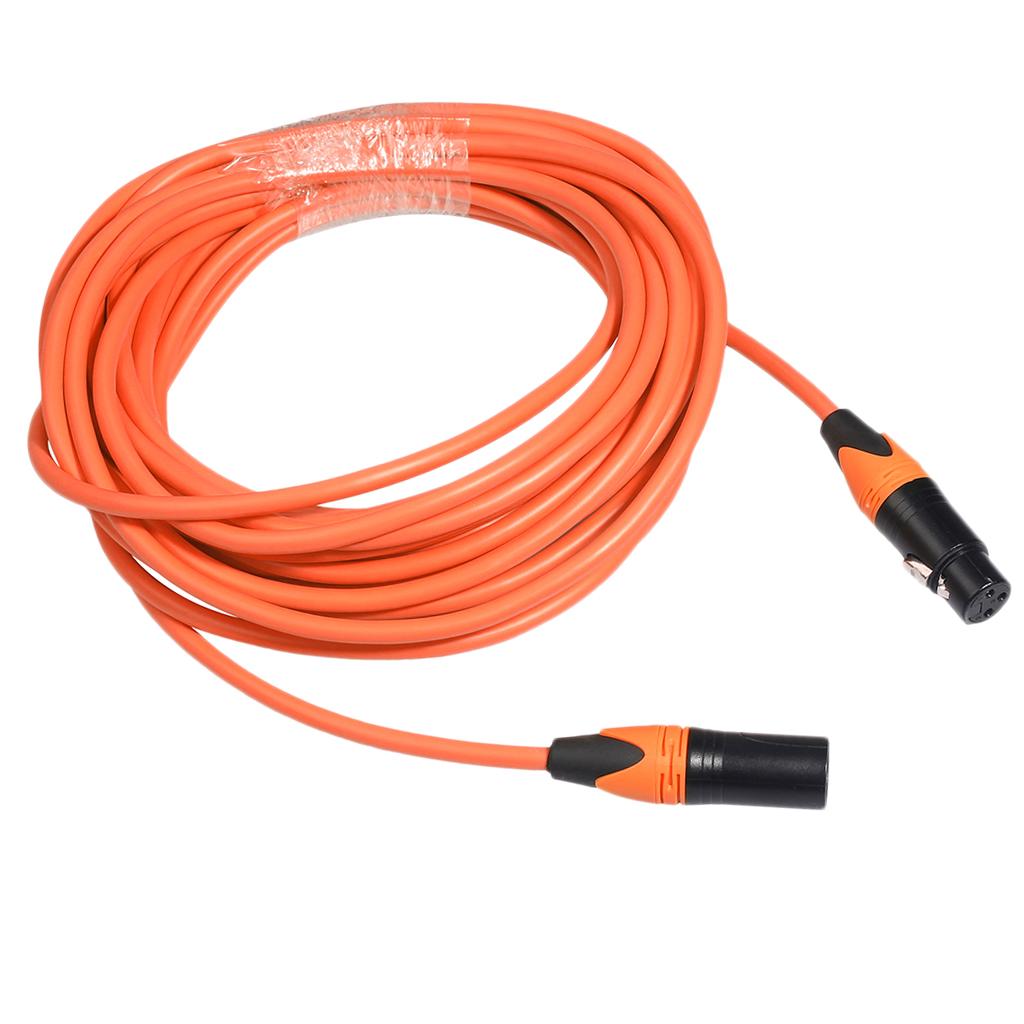 XK303 Male to Female Audio Cable For Microphone Sound Console Orange 5m