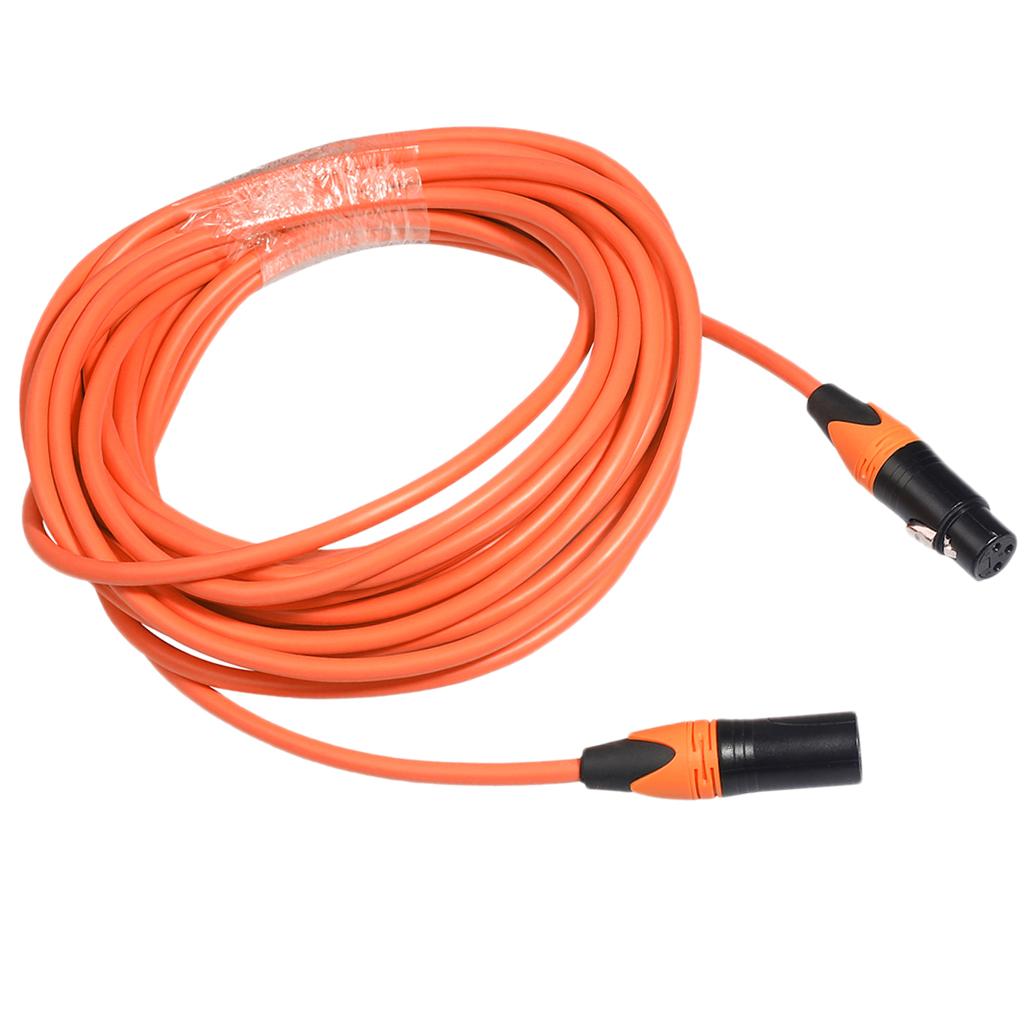 XK303 Male to Female Audio Cable For Microphone Sound Console Orange 5m