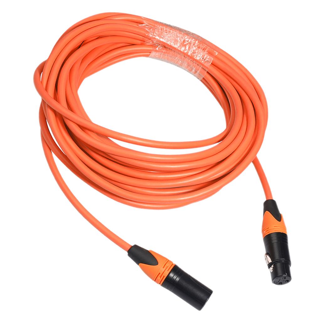 XK303 Male to Female Audio Cable For Microphone Sound Console Orange 5m