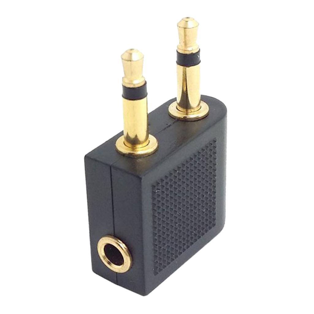 Airplane Airline Headphone Socket Adapter 3.5mm Jack