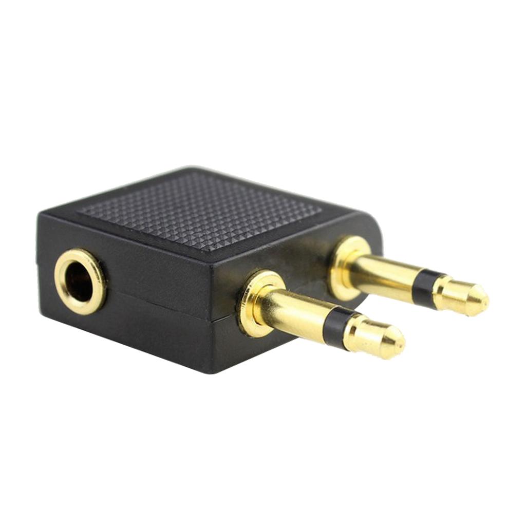 Airplane Airline Headphone Socket Adapter 3.5mm Jack