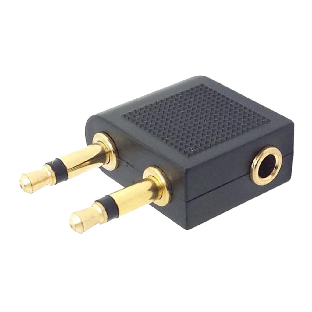 Airplane Airline Headphone Socket Adapter 3.5mm Jack