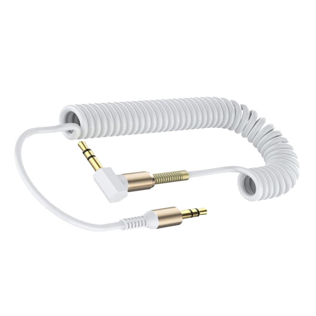 3.5mm Audio Jack to Jack Cable Car Aux Stereo for iPhone Speaker White