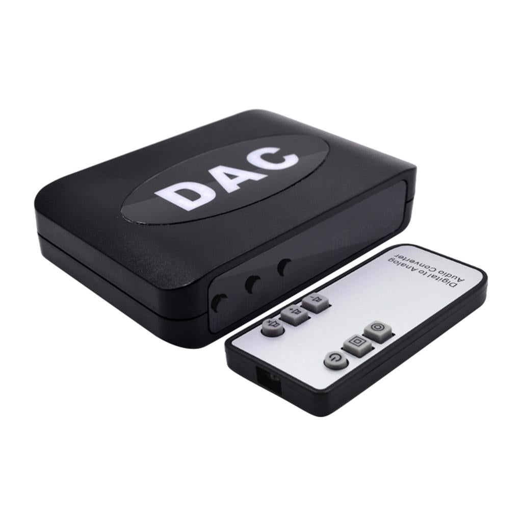 Optical Coax Digital to Analog Converter Audio Adapter RCA LR Stereo