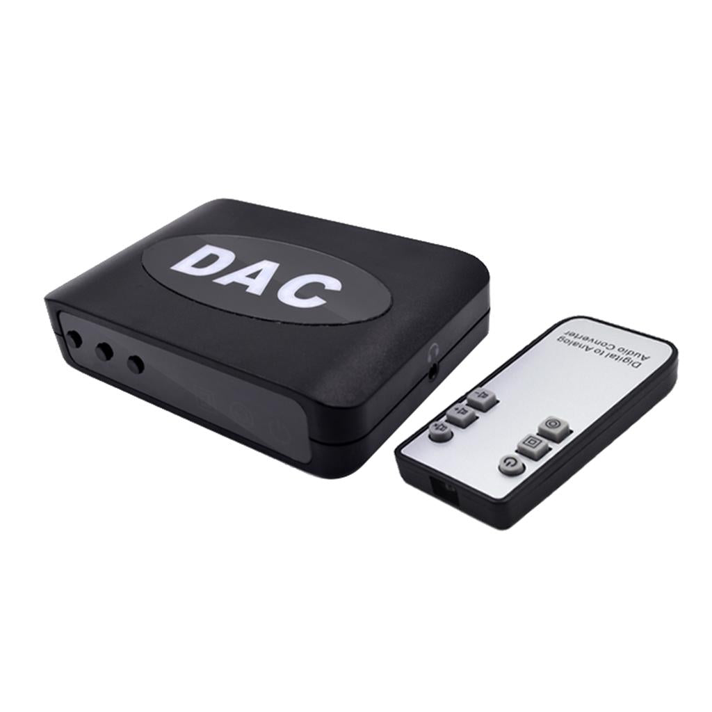 Optical Coax Digital to Analog Converter Audio Adapter RCA LR Stereo