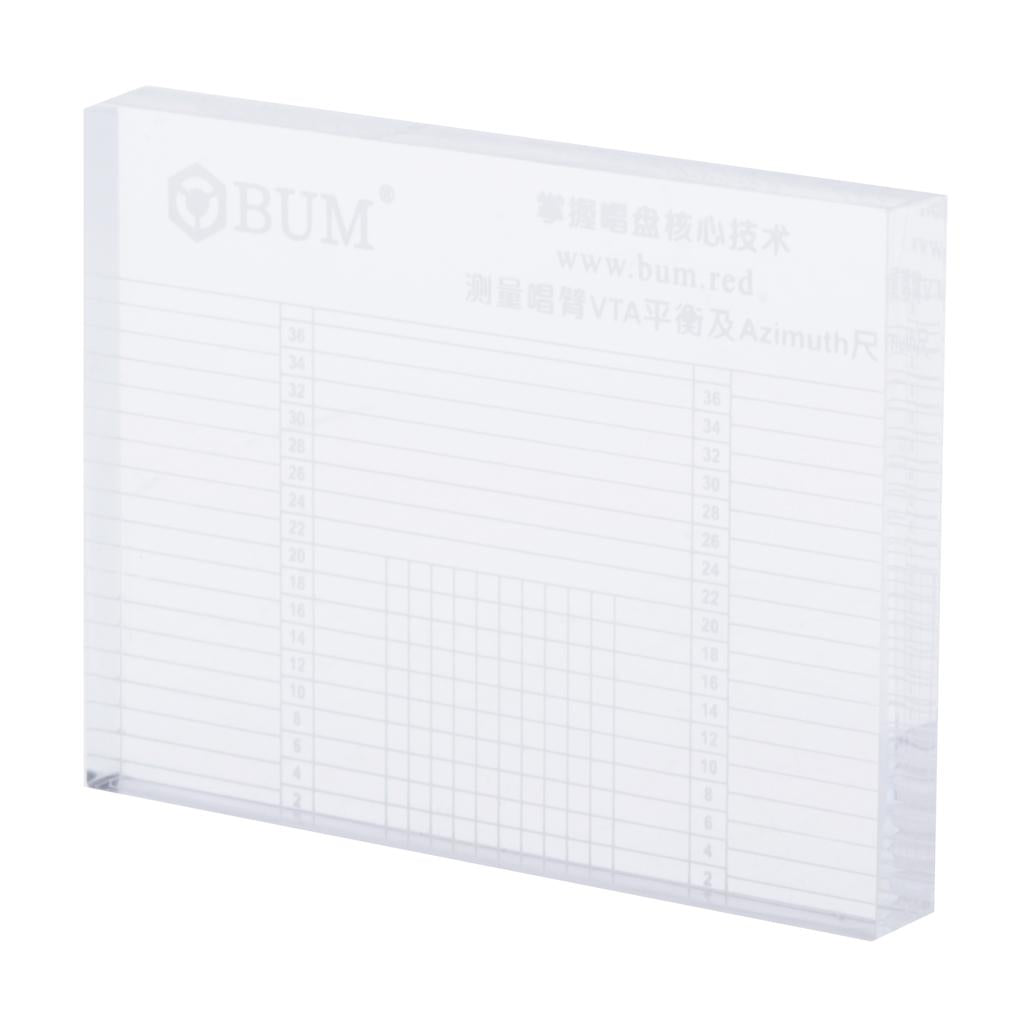 LP Vinyl Record Player Tonearm VTA & Cartridge Azimuth Ruler