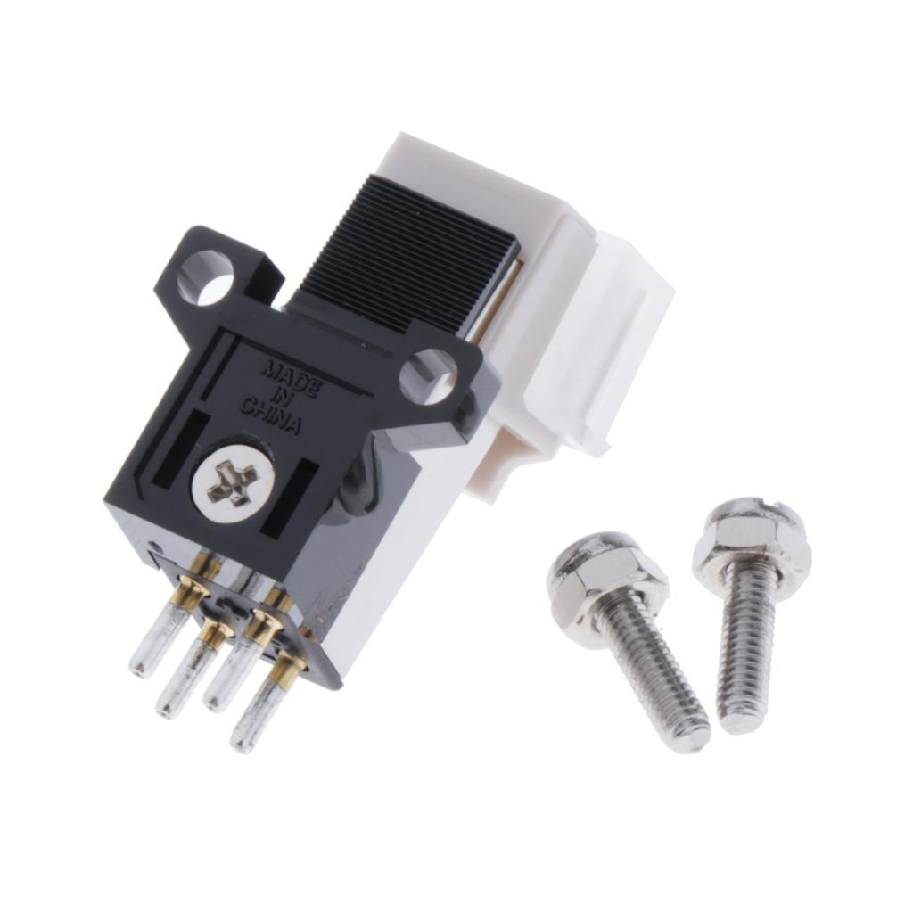 Record Player Turntable Cartridge Replacement Stylus Needles with Screws