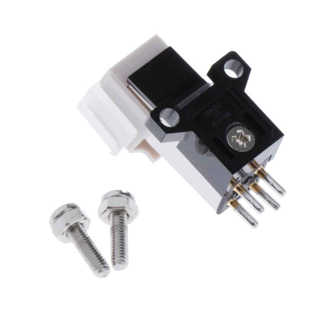 Record Player Turntable Cartridge Replacement Stylus Needles with Screws