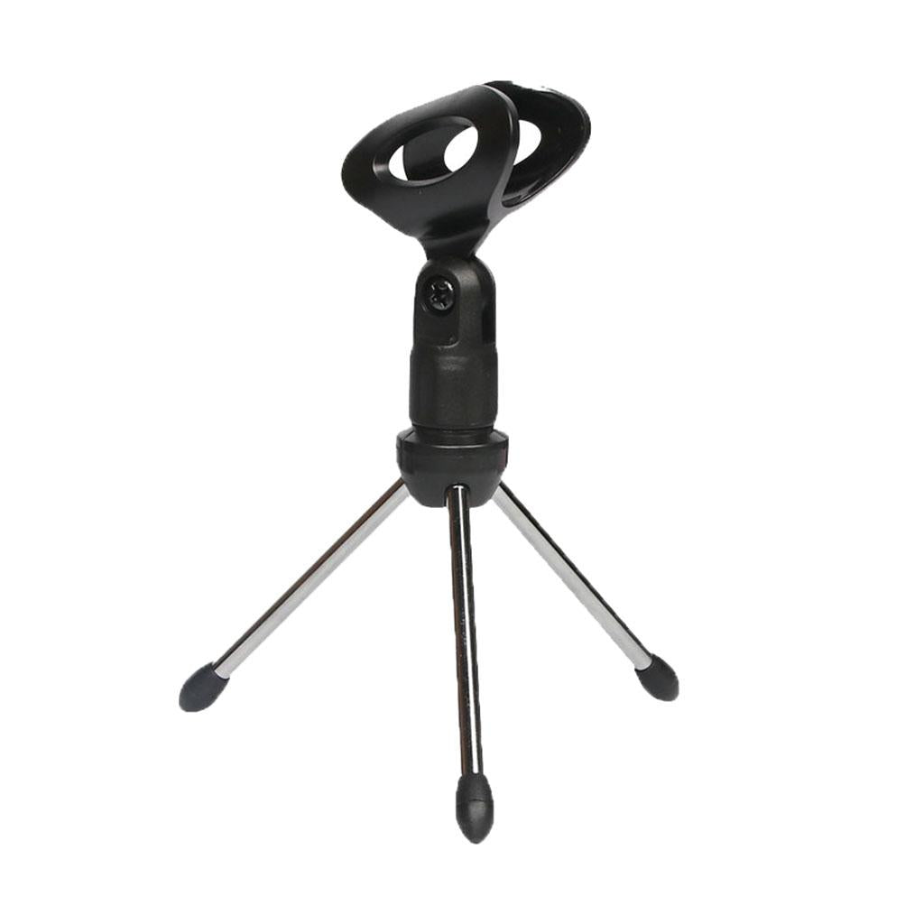 Microphone Stand Short Tripod Microphone Shock-Proof Mini Holder Music Stand