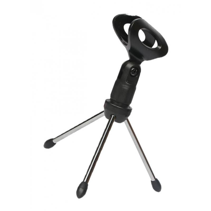 Microphone Stand Short Tripod Microphone Shock-Proof Mini Holder Music Stand